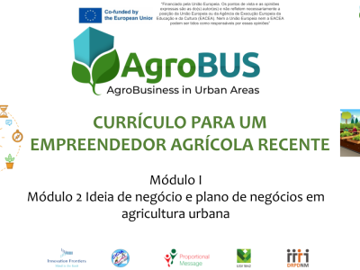 Ideia de negócio e plano de negócios em agricultura urbana